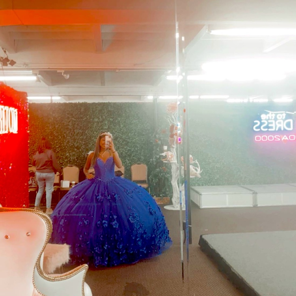 Quincenera Royal Blue Dress